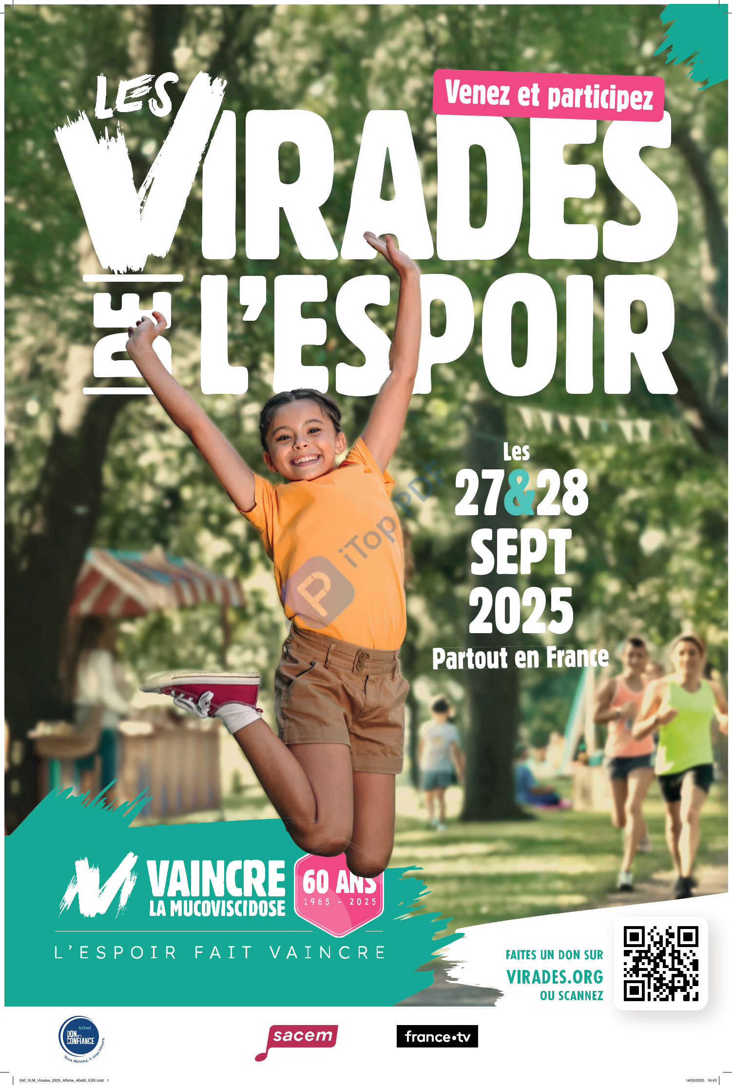 Affiche Virades 2025 nationale 1